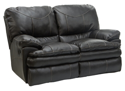 Perez Leather Reclining Loveseat by Catnapper - 4142