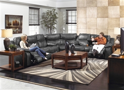 Catalina 3 Piece Leather Reclining Sectional by Catnapper - 431-3