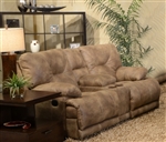 Voyager Lay Flat Reclining Console Loveseat by Catnapper - 4389