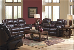 Livingston Leather 2 Piece Reclining Set by Catnapper - 450-2