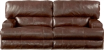 Wembley Lay Flat Reclining Sofa in Walnut Leather by Catnapper - 4581-W