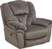 Drew Chaise Rocker Recliner in Granite Fabric by Catnapper - 4613-2-G