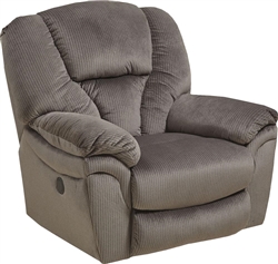 Drew Chaise Rocker Recliner in Granite Fabric by Catnapper - 4613-2-G