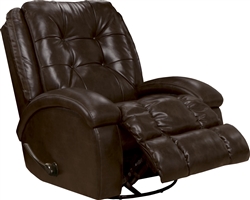 Howell Swivel Glider Recliner in Saddle Leather Like Fabric by Catnapper - 4746-5-S