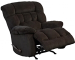 Daly Chaise Rocker Recliner in Chocolate Fabric by Catnapper - 4765-2-CH