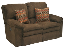 Impulse POWER Reclining Love Seat in Chocolate Color Fabric by Catnapper - 61242-G