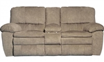 Reyes Power Lay Flat Reclining Console Loveseat in Portabella Fabric by Catnapper - 62409-P