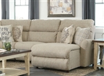 McPherson 3 Piece Power Reclining Sectional in Buff Chenille by Catnapper - 6261-3