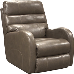 Searcy POWER Wall Hugger Recliner in Ash Leather Like Fabric by Catnapper - 64747-4-A