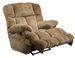 Cloud 12 Power Chaise Recliner w/ Lay Flat Feature in Camel Microfiber by Catnapper - 6541-7-C