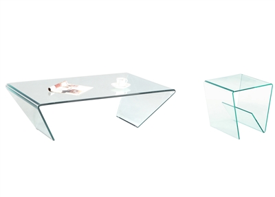 72102-OCC 2 Piece Occasional Table Set with Rectangular Coffee Table by Chintaly - CHI-72102-RCT-OCC-SET
