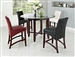 Alexa 5 Piece Counter Height Dining Set in Espresso Finish by Crown Mark - 1712