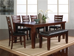 Bardstown 5 Piece Dining Set in Walnut Finish by Crown Mark - 2152-5