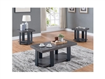 Randy 3 Piece Occasional Table Set in Grey Finish by Crown Mark - CM-4229