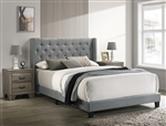 Makayla Bed in Gray Finish by Crown Mark - CM-5267GY-Bed