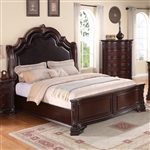 Sheffield Upholstered Bed in Espresso Finish by Crown Mark - B1100-Bed