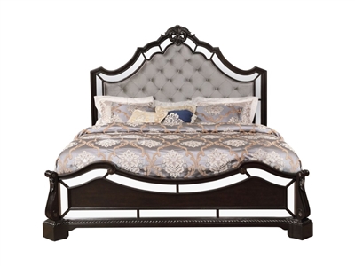 Bankston Bed in Dark Brown Finish by Crown Mark - CM-B1660-Bed