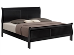 Louis Philip Bed in Black Finish by Crown Mark - CM-B3950-Bed