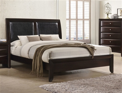 Emily Bed in Dark Cherry Finish by Crown Mark - CM-B4260-Bed