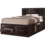 Emily Capitans Bed in Dark Cherry Finish by Crown Mark - CM-B4265-Bed
