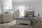 Lyssa 6 Piece Bedroom Suite in Champagne Finish by Crown Mark - CM-B4300