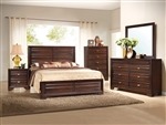 Stella 6 Piece Bedroom Suite in Rich Brown Finish by Crown Mark - B4500