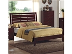 Evan Bed in Brown Cherry Finish by Crown Mark - CM-B4700-Bed