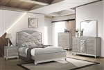 Valiant 6 Piece Bedroom Suite in Champagne Finish by Crown Mark - CM-B4780