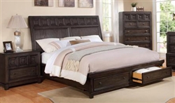 Asher Storage Bed in Dark Grey Finish by Crown Mark - B8485-Bed