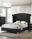 Lucinda Bed in Black Finish by Crown Mark - CM-B9265-Bed