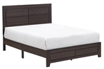 Hopkins Bed in Dark Brown Finish by Crown Mark - CM-B9310-Bed