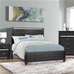 Gaston Bed in Black Finish by Crown Mark - CM-B9530-Bed
