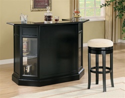 Bar Unit in Black Finish by Coaster - 100175