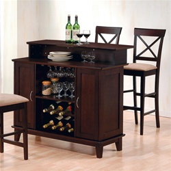 Bar Unit in Cappuccino Finish by Coaster-100218