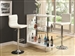 White Finish Bar Table by Coaster - 101064