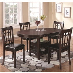 Lavon 5 Piece Dining Set in Espresso Finish by Coaster - 102671