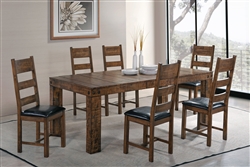 Murillo 5 Piece Dining Set in Rustic Honey Finish by Coaster - 106001