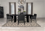 Catherine 5 Piece Dining Set in Black Finish by Coaster - 106251