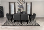 Catherine 7 Piece Dining Set in Black Finish by Coaster - 106251-7