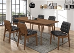 Redbridge 5 Piece Dining Set in Natural Walnut Finish by Coaster - 106591-B