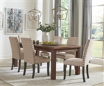 Coleman 5 Piece Dining Set in Rustic Golden Brown Finish by Coaster - 107041-B