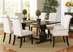 Parkins 5 Piece Dining Set in Rustic Espresso Finish by Coaster - 107411-5