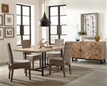 Thompson 5 Piece Dining Set in Natural Mango Finish by Scott Living - 107561