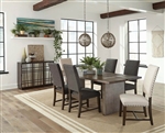 Twain 7 Piece Dining Set in Walnut Finish by Scott Living - 108821-7