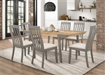 Nogales 5 Piece Dining Set in Acacia and Coastal Grey Finish by Coaster - 109811