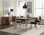 Partridge 5 Piece Dining Set in Natural Sheesham Finish by Coaster - 110571