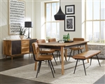 Partridge 6 Piece Dining Set in Natural Sheesham Finish by Coaster - 110571