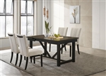 Malia 5 Piece Dining Set in Oak and Black Two Tone Finish by Coaster - 122341