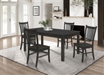 Marbrisa 5 Piece Dining Set in Matte Black Finish by Coaster - 123071