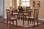 5 Piece Dining Set in Walnut Finish by Coaster - 150430